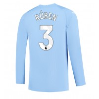 Manchester City Ruben Dias #3 Replica Home Shirt 2023-24 Long Sleeve
